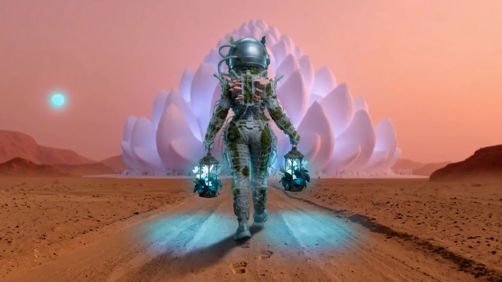 3D-printed ecological spacesuit from the SPACESEED project